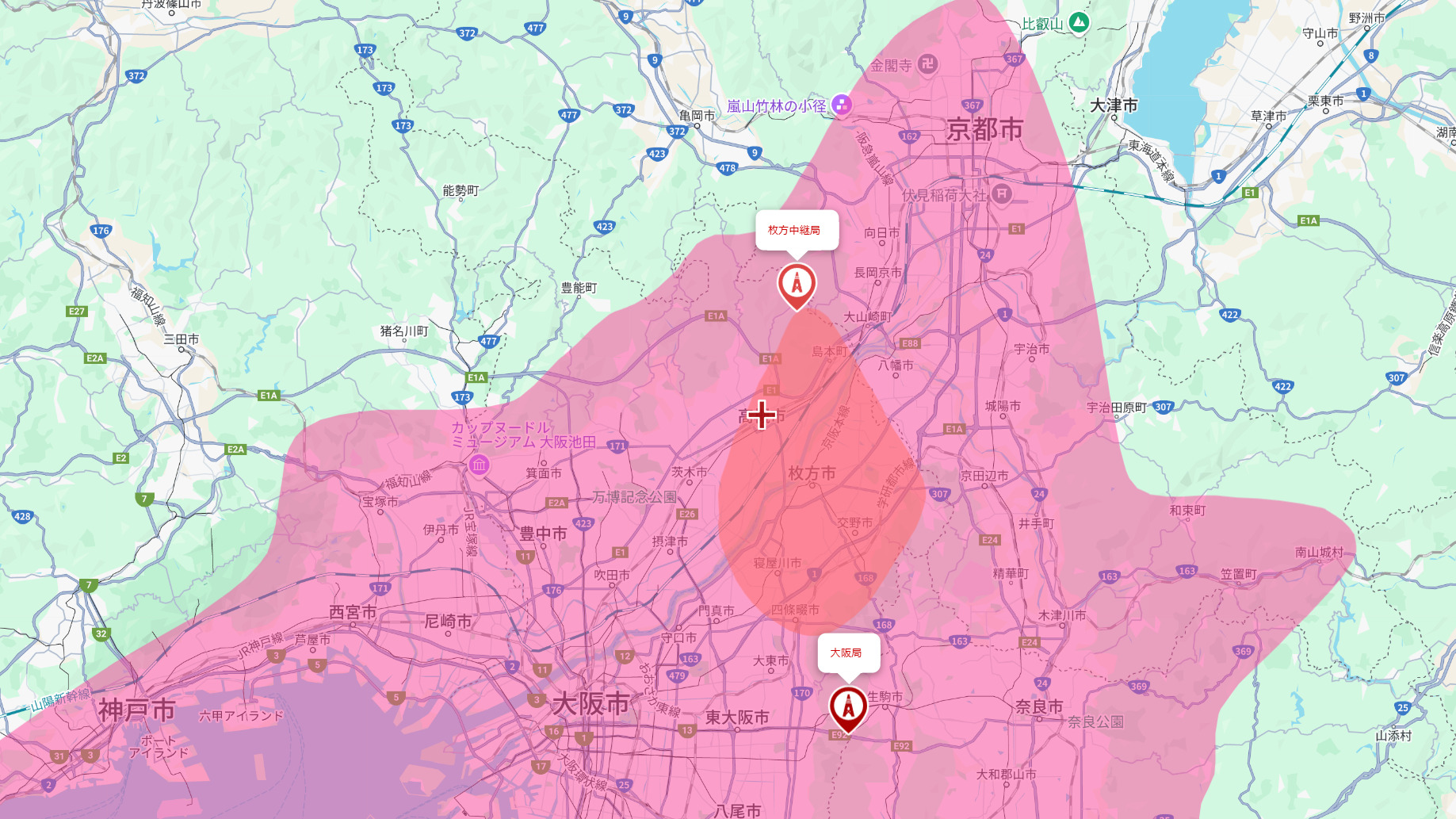 高槻市のテレビ電波事情